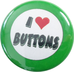 I love buttons Button grün